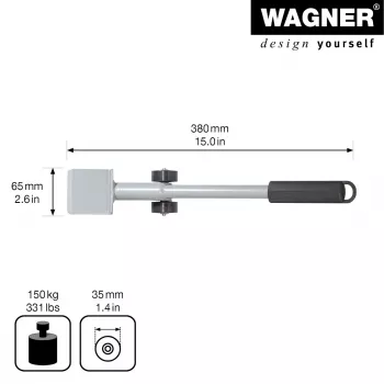 Wagner design yourself MM 4121 möbelhiss, silver, 38 cm (20412101)