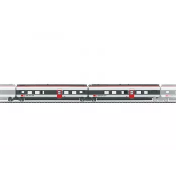 Märklin 043451 H0 SBB Giruno kompletteringsvagnsset, 2-delat, epok VI
