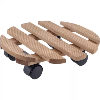 WAGNER Multiroller Country palisander rund växtrullare, massivt palisanderträ, 300 mm, 100 kg 20018301