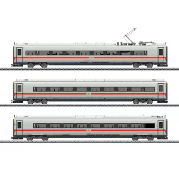 Märklin 43726 kompletteringsvagnsset för ICE 4, skala HO, grå