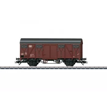 Märklin 44500 H0 täckt godsvagn med bromsplattform, DB, epok IV