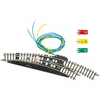 Märklin Z-spår elektromagnetisk böjväxel höger - svart/gul (8569)