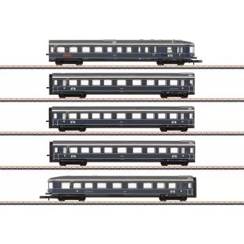 Märklin 087615 Z vagnsset Blauer Enzian DB, MHI (3-delat set personvagnar)