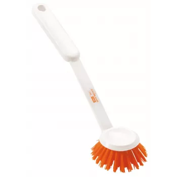 Haug Bürsten Anti-Bac diskborste, vit/orange, plast 15806