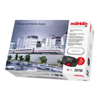 Märklin 29792 ICE 2 digitalt startset H0 AC med Mobile Station 2, 5-delat tåg, C-rälsoval, epok VI