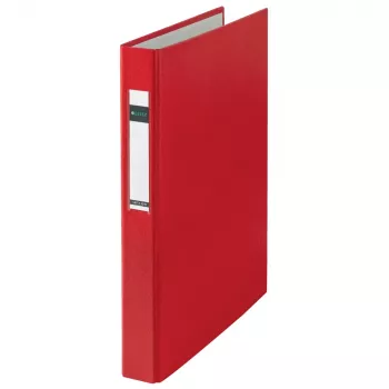 LEITZ standardringpärm A4 överformat röd 2 D-ring 41 mm rygg 25 mm ringdiameter 4210-00-25