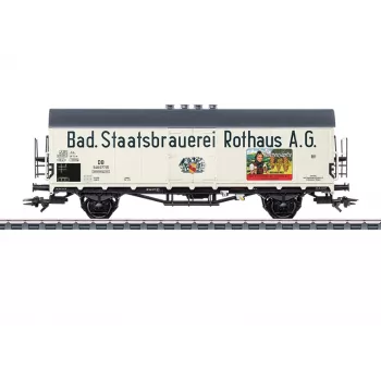 Märklin 046805 H0 AC stolpvagn Rlmms 580 Deutsche Bundesbahn epok IV flakvagn med stolpar