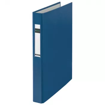 LEITZ standardringpärm A4 överformat blå 4 D-ring 25 mm rygg 41 mm 4212-00-35