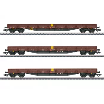 Märklin 047162 täckt godsvagn Gms 30 AC H0 epok V brun