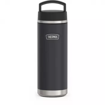 THERMOS ICON Beverage Bottle, 0,71 l termoflaska av vakuumisolerat rostfritt stål, varm upp till 18 h / kall upp till 24 h, Graphite