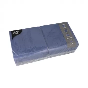 PAPSTAR mörkblå servetter av papper 1-lagars 33 x 33,3 cm 500 st (82903)
