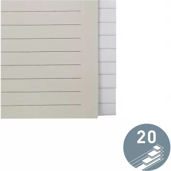 LEITZ pappersregister blanko 20 registerflikar A4 vit med universell hålning 12203085