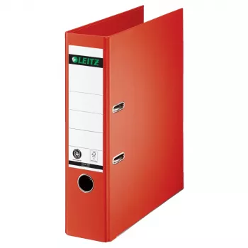 LEITZ 180° spakmapp A4 80 mm ljusröd kartong 1007-00-20