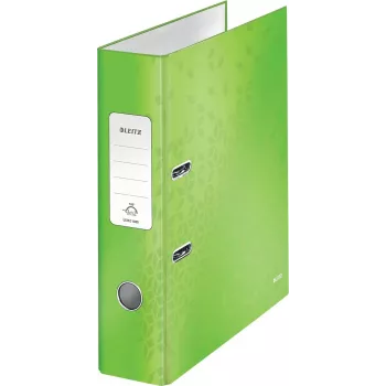 Leitz 180° WOW A4 arkivmapp med hävarm, rund ring, kartong, grön, 600 blad, 80 g/m² (10050054)