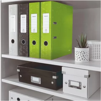 Leitz 180° WOW A4 arkivmapp med hävarm, rund ring, kartong, grön, 600 blad, 80 g/m² (10050054)