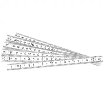 BRÜDER MANNESMANN PVC-ledmåttstock 2 m, 10 segment, EG klass III 810-PVC-2M
