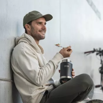 THERMOS ICON termobehållare 0,71 L svart vakuumisolerat rostfritt stål 4120333071