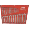 BRÜDER MANNESMANN M130-25 25-delad ringnyckelsats, metrisk 6-32 mm, kromvanadinstål, DIN 3113, i textilrullväska
