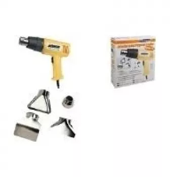 BRÜDER MANNESMANN varmluftspistol 2000 W, 2 temperaturinställningar, 300 l/min luftflöde, 550 °C max., ergonomiskt softgrip 49500