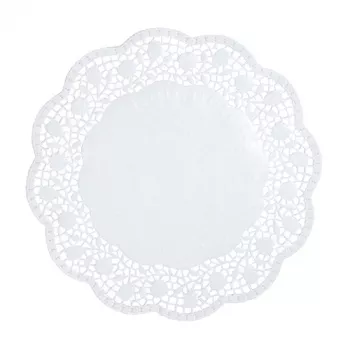 PAPSTAR runda tårtpapper, 30 cm, vita, 100 st (12263)