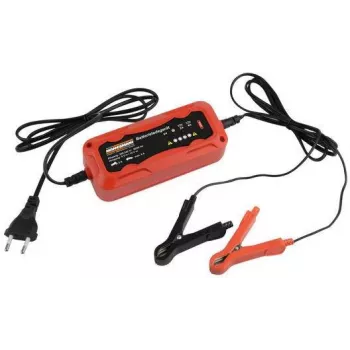 Brüder Mannesmann M12711 automatisk billaddare för 6V- och 12V-blybatterier