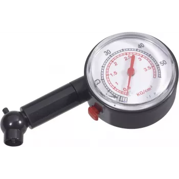 Brüder Mannesmann 054T stiftdäckstrycksmätare, 0,5-3,5 bar / 7-50 psi, analog, metallhölje, fickklämma