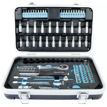 BRÜDER MANNESMANN QUANTOOL Q25003 116-delat 1/4 inch bitset med säkerhetsbits