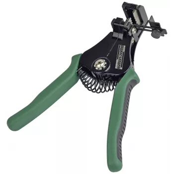 BRÜDER MANNESMANN automatisk avisoleringstång, grön med returfjäder, SK5-stålbackar, 0,2-6,0 mm² (M10981)