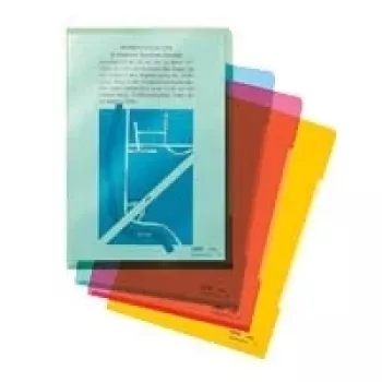 LEITZ A4 dokumentfickor 0,15 mm, olika färger, 10-pack 4153-02-99