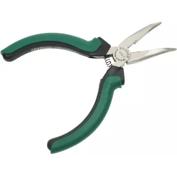 BRÜDER MANNESMANN GREEN LINE elektronik böjd spetstång 125 mm, verktygsstål, grön/silver/svart M 1070-5