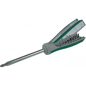 BRÜDER MANNESMANN GREEN LINE 19 inch bitskruvmejsel med integrerat bitsförråd (M29840)