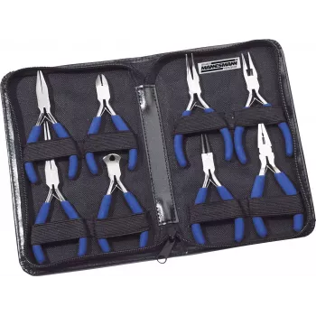 Brüder Mannesmann 8-Piece Precision Pliers and Tweezers Set 10808