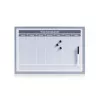 ZELLER planeringstavla 60 x 40 cm magnetisk whiteboard med aluminiumram 11515