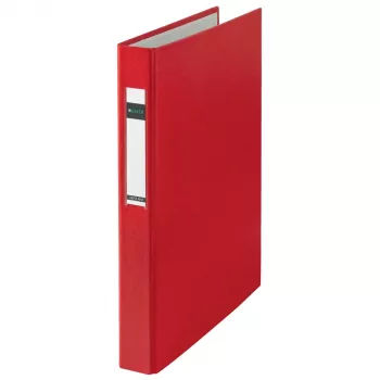 LEITZ standardringpärm A4 överformat röd, 4 D-ringar, 41 mm rygg, 25 mm ringdiameter 4212-00-25