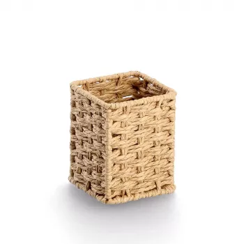 Zeller pennställ pappersfläta natur 8 x 8 x 10,7 cm (15210)