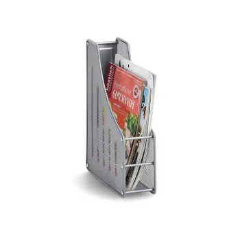 ZELLER MESHLINE silver metallnät stående tidningshållare DIN A4/C4 17700
