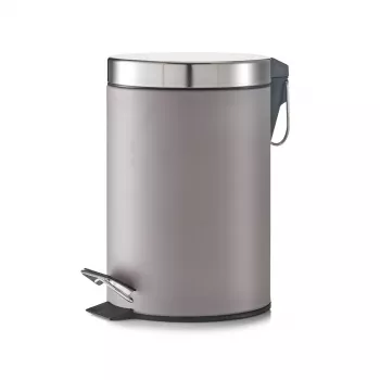 Zeller 18222 stålpedalhink 3L, grå