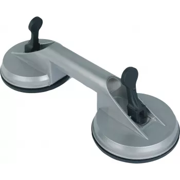 BRÜDER MANNESMANN Suction Lifter with 2 Cups, 115 mm Diameter, Break-Resistant ABS Plastic, 1 Piece (99002)