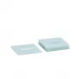 Zeller 26232 glasunderläggsset, 4 st, glas, transparent