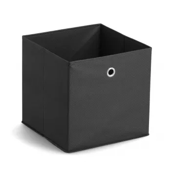 Zeller 14113 förvaringslåda i nonwoven, 30 L, 32 x 32 x 32 cm, svart