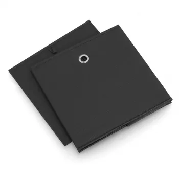 Zeller 14113 förvaringslåda i nonwoven, 30 L, 32 x 32 x 32 cm, svart