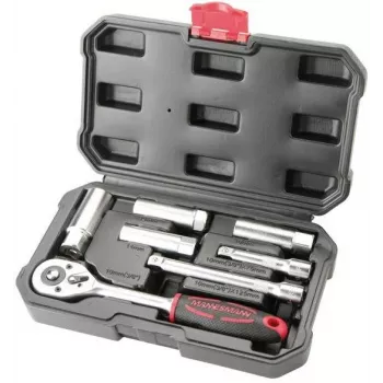 Brüder Mannesmann 7-delat 3/8 inch tändstiftshylsnyckelset M00174