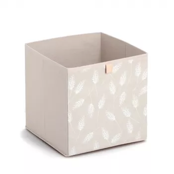 Zeller Pampasgras förvaringslåda beige 32 x 32 x 32 cm 14538