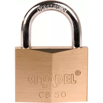 ABUS 60 mm hänglås i massiv mässing med härdad stålbøgel, 2 nycklar (238420)
