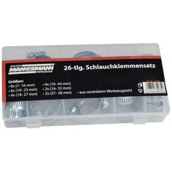 Brüder Mannesmann M60026 slangklämmesats, 7–44 mm