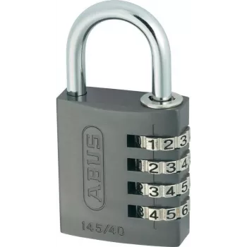 ABUS 48806 massivt mässingshänglås med härdad stålbøgel, nyckelopererat, 30 mm ABVS48806