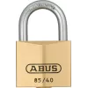 ABUS 85/40 mässingshänglås med härdad stålbøgel, 40 mm, lika låsning, 2 nycklar 806308