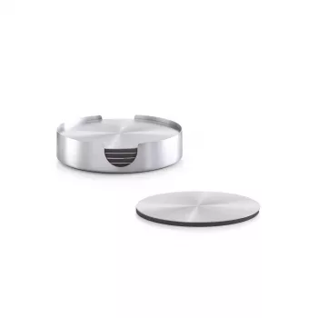 Zeller Present rostfritt underläggsset, silver, 7 delar, 10 cm 27239