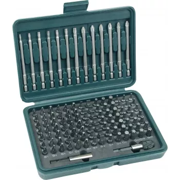 BRÜDER MANNESMANN 113-delat bitboxset, S2-stålbits i etui 29830