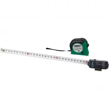 Brüder Mannesmann M80503 5 m måttband med 19 mm stålband, gummerat ABS-hus, metrisk, klass II